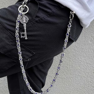 Keel bead pants chain chain Wallet Chain ,Jeans Chain,Gothic Pants Chain,Biker Wallet Chain,Handmade Wallet Chain,Punk Wallet Chain