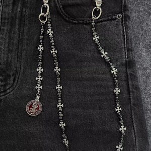 Metal Cross Wallet Chain,Y2K Jeans Chain,Gothic Pants Chain,Cross keychain,Handmade Wallet Chain,Punk Wallet Chain,Jewelry Wallet Chain