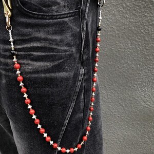 Rote Ananas rot Schlange Haken Geldbörse Kette, Jeans Kette,Gothic Hosen Kette,Biker Geldbörse Kette,handgefertigte Geldbörse Kette,Punk Geldbörse Kette