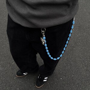 Dopamine skull Wallet Chain ,Jeans Chain,Gothic Pants Chain,Biker Wallet Chain,Handmade Wallet Chain,Punk Wallet Chain