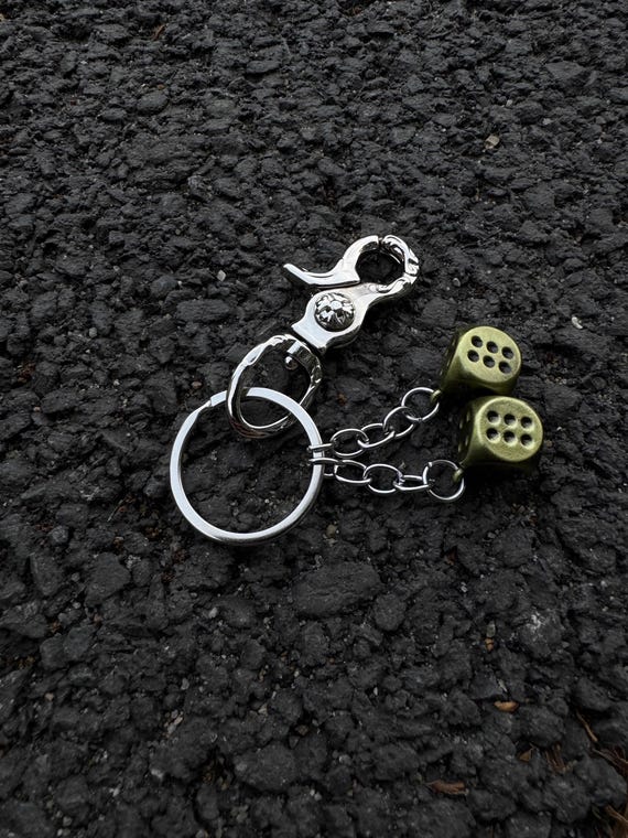 予約販売 Dice Black Keychain Keychain,jeans Keychain,y2k Bags 8 小物