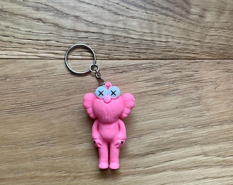 Kaws BFF Keychain Pink