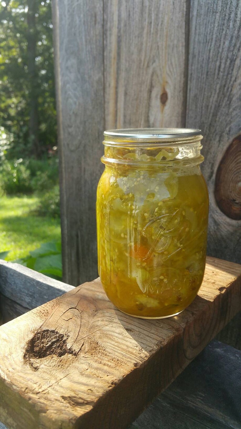Farmhouse Italian Dill Heirloom Green Tomato pickles 16 or 12 Etsy