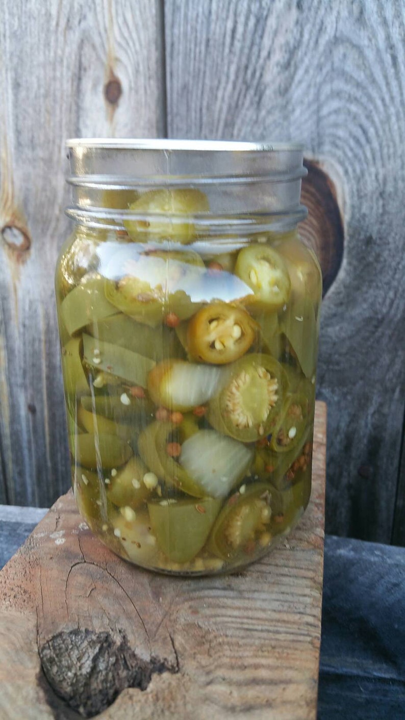 Dill Pickled Jalapeño Peppers Sliced Etsy