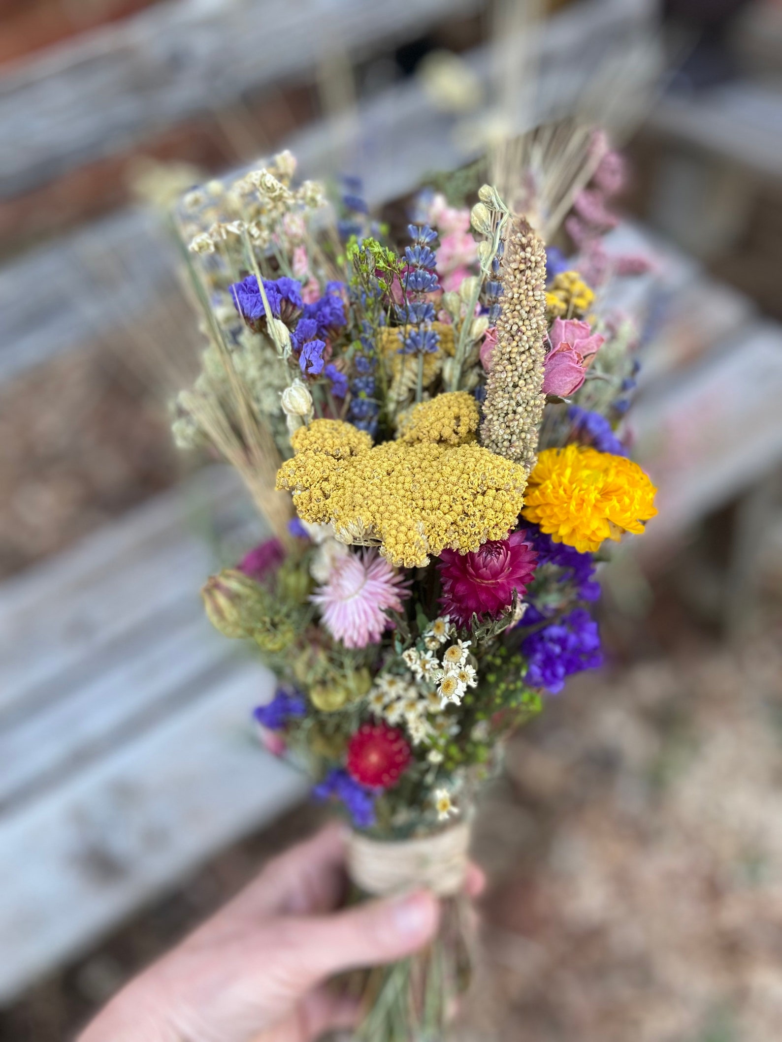 Jubilee Dried Floral Bouquet Etsy
