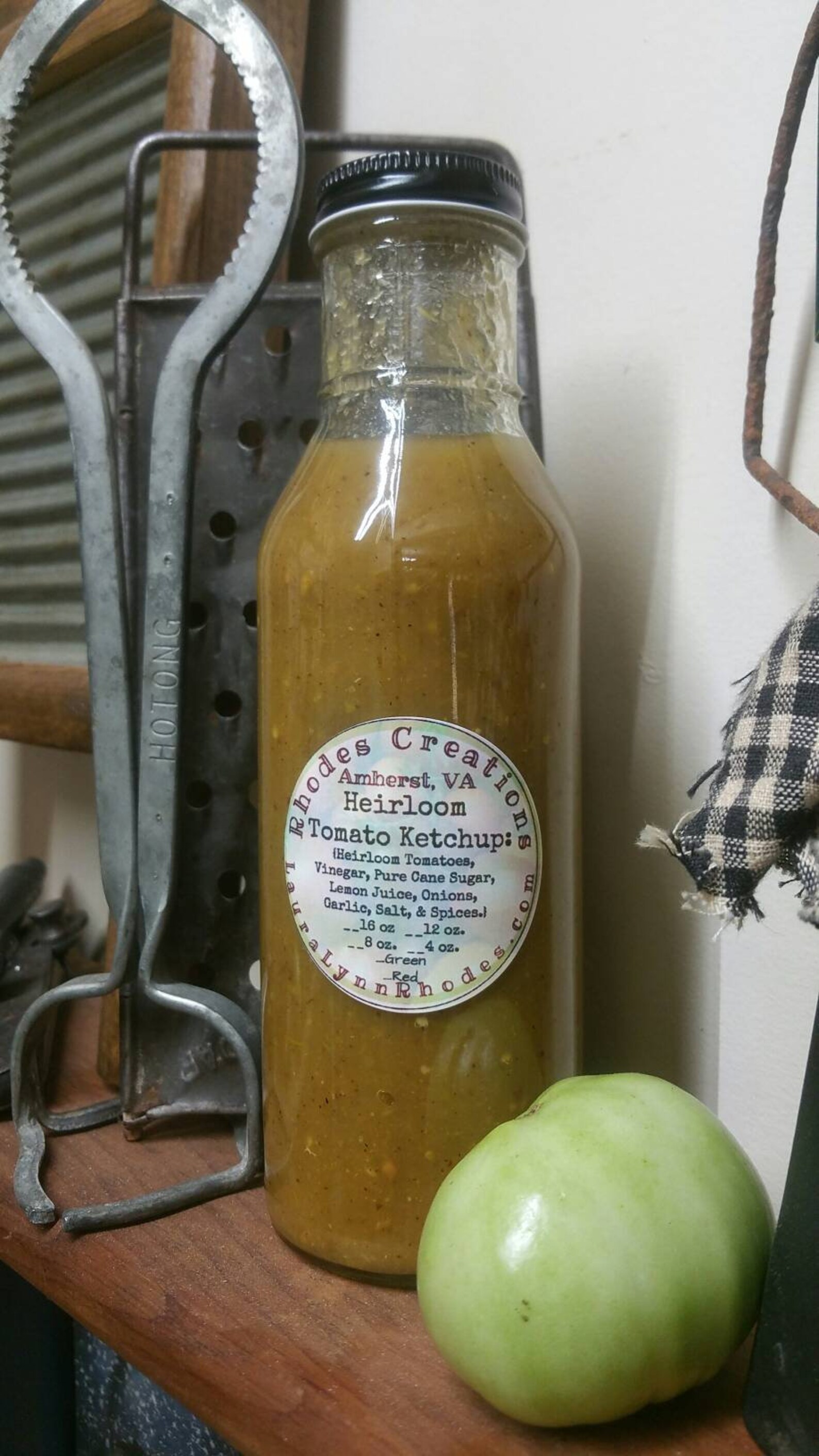 Heirloom Green Tomato Ketchup Canned Bottled No Preservatives Etsy