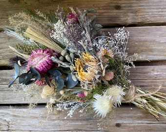 Heaven Sent Dried Spring Floral Bouquet | Wedding Florals Home Decor