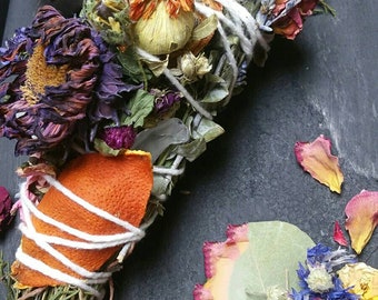 Large Dried Herbal Floral Bundle