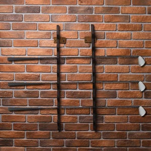 Wood golf club storage, Golf club wall hanger, Golf club wall display, Golf club wall mounts, Golf club holder wall, Golf club rack