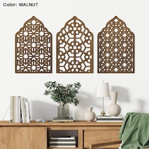 Moroccan panel design, Arabic wall art, Ornamental wall art, Islamic wall decor living room, Lattice decorative panels, Moroccan wood panel