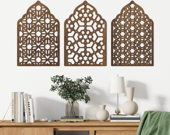 Moroccan panel design, Arabic wall art, Ornamental wall art, Islamic wall decor living room, Lattice decorative panels, Moroccan wood panel