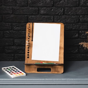 Portable drawing board, Sketch board holder, Sketching board, Table easel stand, Sketch easel, Portable art desk, Drafting board