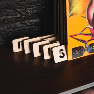 Separadores de discos de vinilo alfabéticos, separadores de discos de vinilo para almacenamiento, separadores de discos de vinilo de tamaño completo, separadores de álbumes alfabéticos, separadores de LP