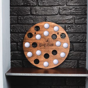 Custom golf ball holder display, Golf ball wall holder, Golf ball wall holder wall decor, Golf ball storage, Golf ball display shelf