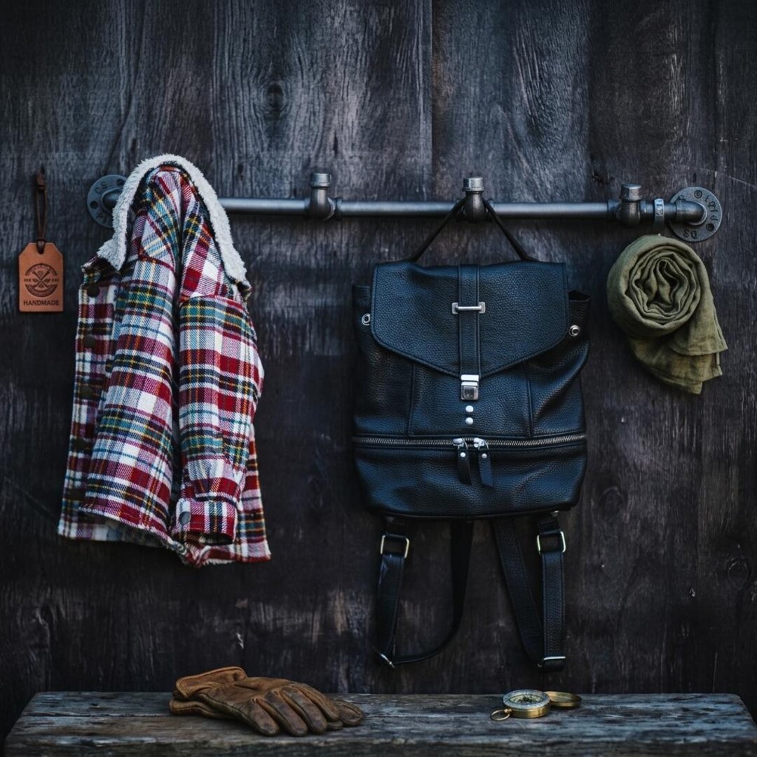 Pipe Decor Coat Rack Industrial Pipe Wall Rack, Metal Coat Hook, Rustic Wall Hanger ...