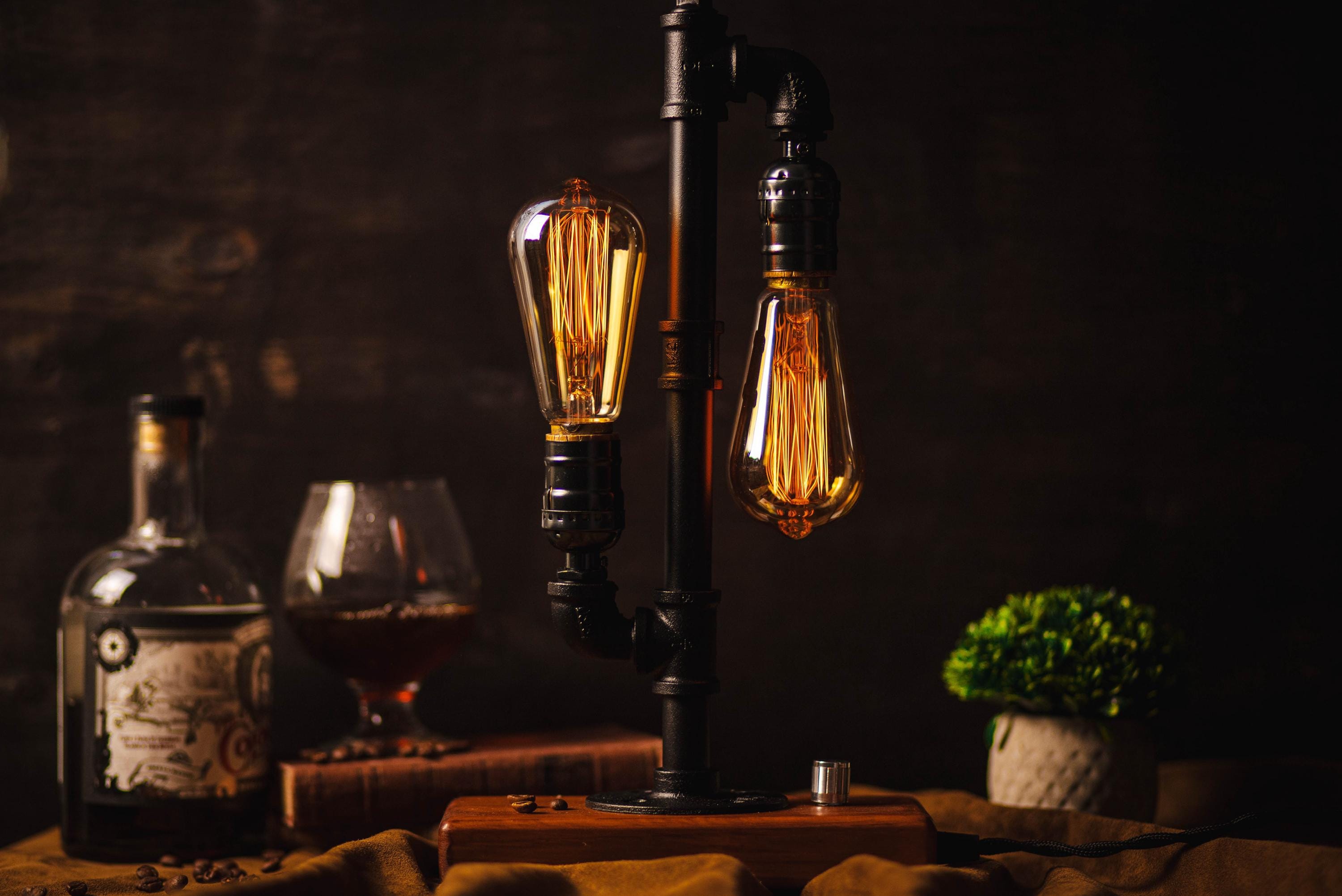 Edison Bulb Clock - Etsy