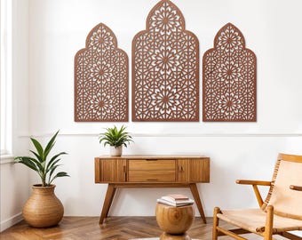 Moroccan panel design, Arabic wall art,  Moroccan Wood Wall Art, Arabic Wall Art, Lattice decorative panels, Moroccan wood panel