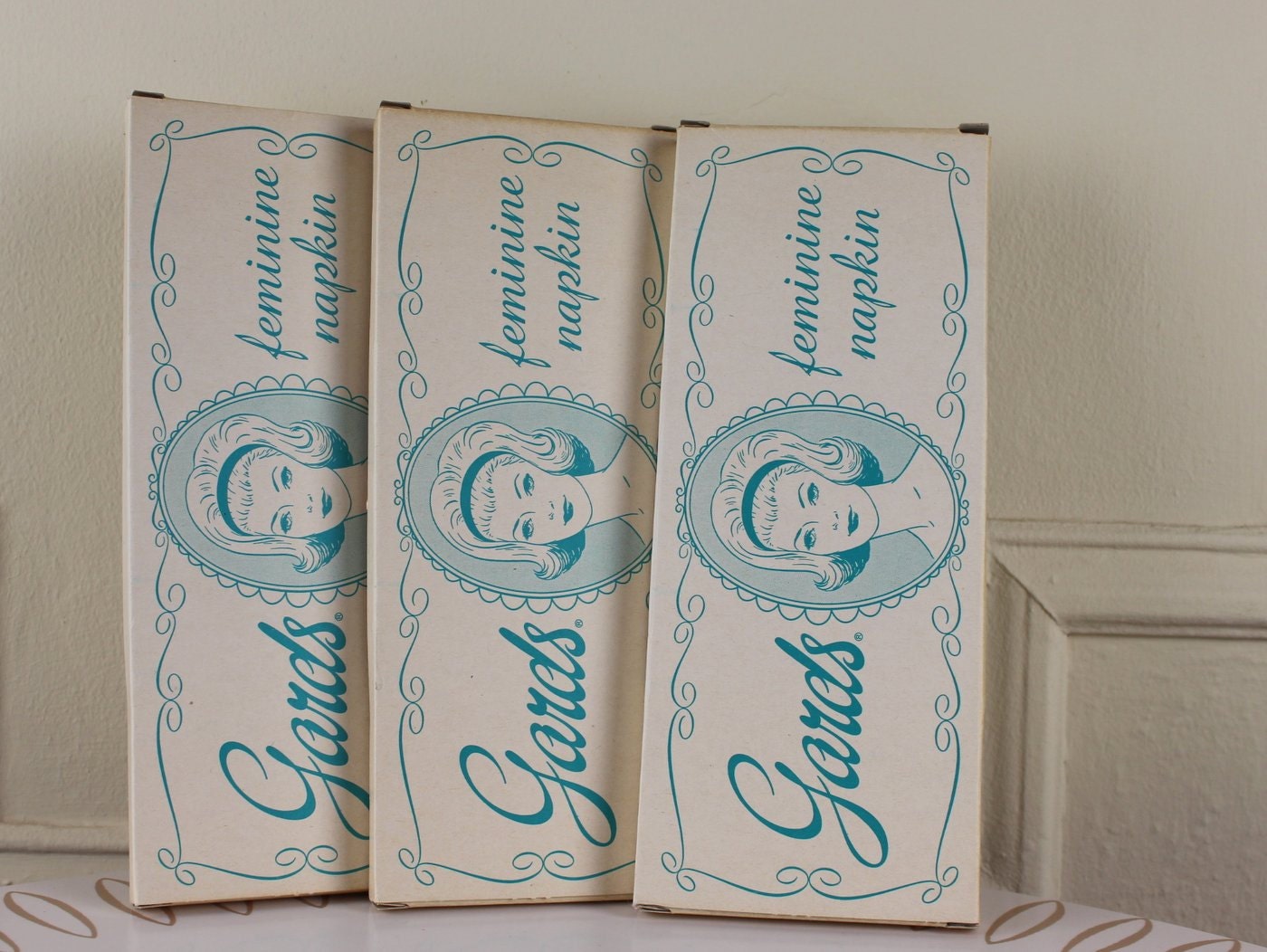 1950s Sanitary Pads GARDS FEMININE NAPKINS vintage maxi Etsy