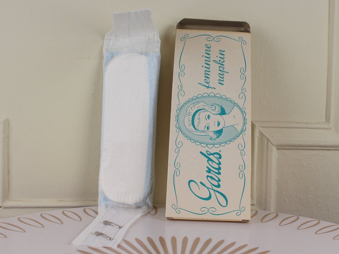 1950s Sanitary Pads GARDS FEMININE NAPKINS vintage maxi Etsy