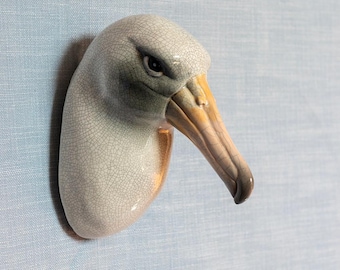 Ceramic Wall Mounted Albatross Head