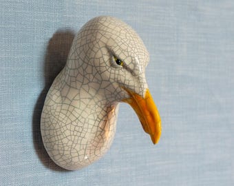 Ceramic Wall Mounted Seagull Head