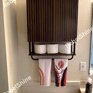Modern Wooden Medicine Cabinet with 2 Doors & 3 Shelves | Wall Mount Cabinet | Bathroom Cabinet | Farmhouse Cabinet | bathroom Storage