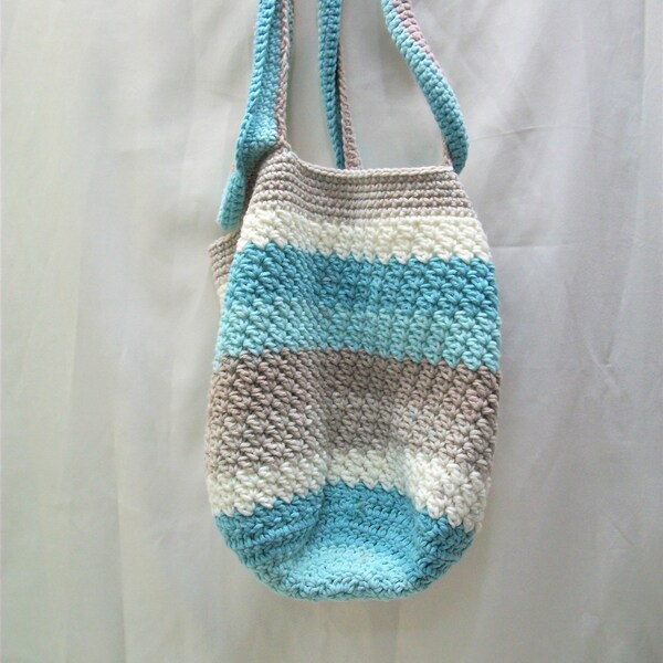 Handmade Crochet Bag, Tote Bag, Small Crochet Bag, Shoulder Bag, Crochet Bucket Shaped Bag,