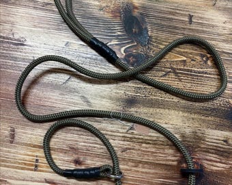 Handmade Paracord Slip Lead: Gundog Training, Figure 8, Custom Length