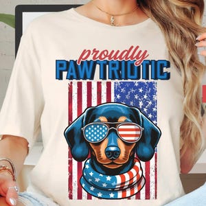 Dachshund July 4th Shirt, Dachshund USA Flag Fourth July Tshirt, Dog Dachshund Mom Patriotic Independence day Graphic tee, Dachshund USA