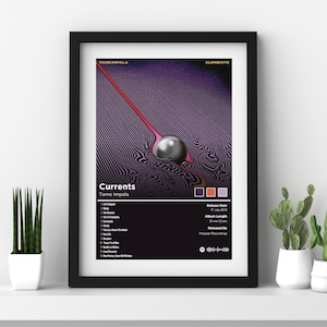 Tame Impala Storms Poster - Minimalistischer Musikdruck, digitaler Download, psychedelische Kunst, Wanddekoration, Geschenkidee für Musikliebhaber