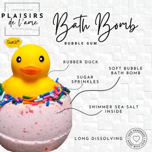Bath bomb, Bath Bomb with Toy, Bath Shower Aromatherapy, Bath bomb with duck, Gift for kids, Bubble Bath Bomb, Large Bath Bomb