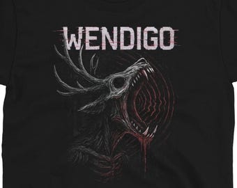Wendigo &quot;Echo of Hunger&quot; T-Shirt | Urban Legend Horror Tee