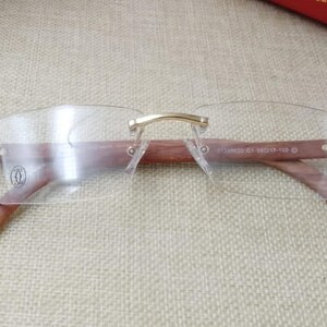 Cartier glasses wood frame - Etsy 日本