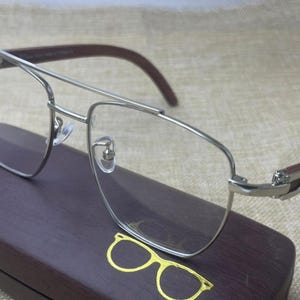 カルティエ 木製フルリム眼鏡/ヴィンテージ カルティエ クリアレンズ眼鏡/彼女、彼へのギフト/お母様、お父様へのギフト/イースターギフト/誕生日プレゼント NOS