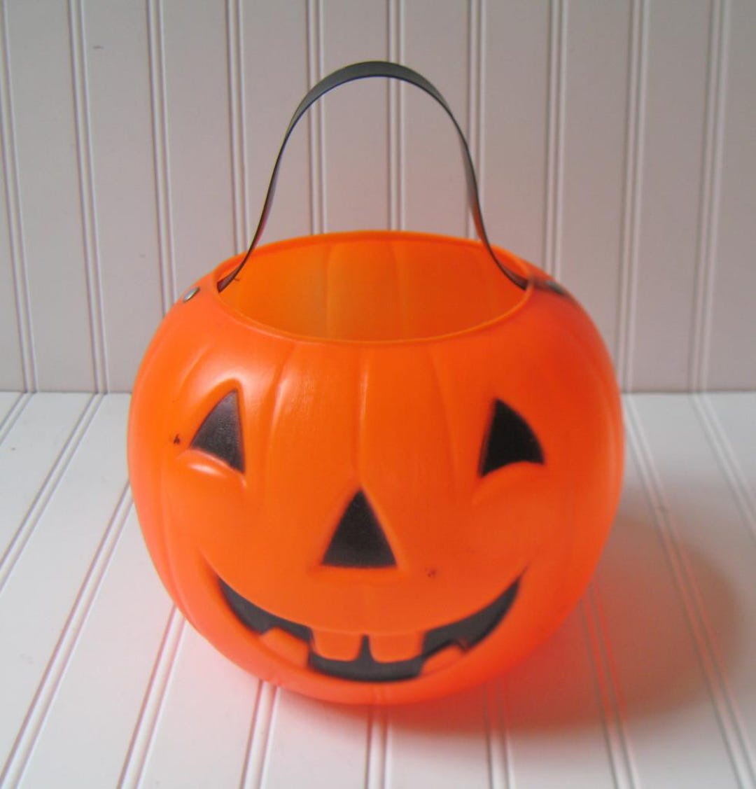 Vintage Halloween Jack O Lantern Trick or Treat Pail, Blow Mold - Etsy