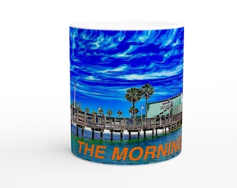 Tazza THE MORNING PAN Gulfport, Florida Casino - Tazza in ceramica bianca lucida da 11 once