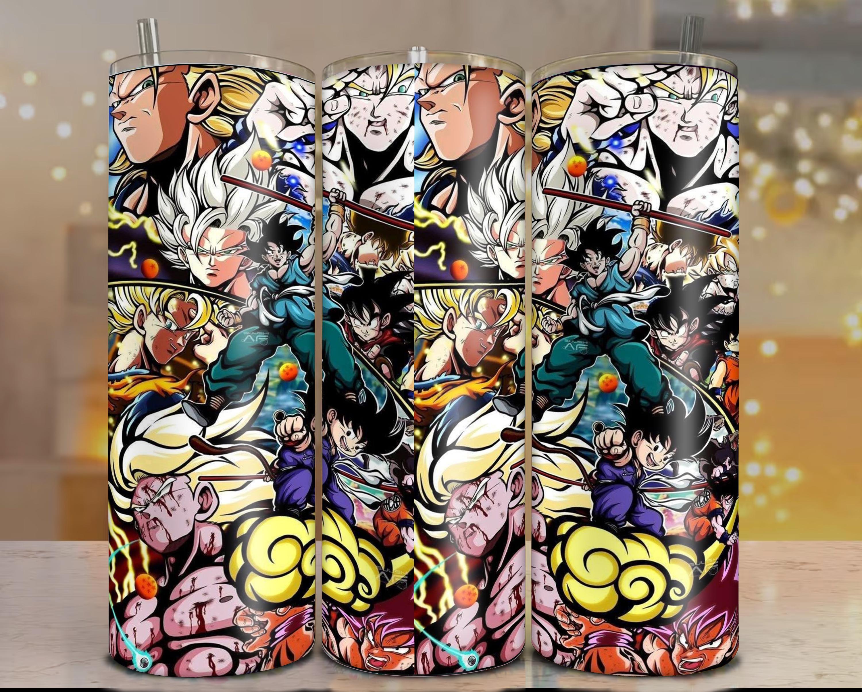 Dragon Ball Z Anime Tumbler Goku, Vegeta & More.| 20oz skinny tumbler JPG | Sublimation design Ready to Print.