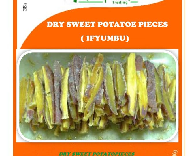 Dry African Sweet Potato Pieces (Ifyumbu) - 1Kg per Packet
