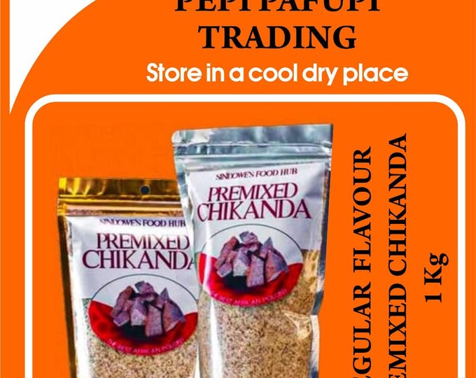 Two packets of Zambian Chikanda: Ready-to-Cook African Orchid Premixed Snack Original  1Kg ( 2x 500g Packets) All ingredients included