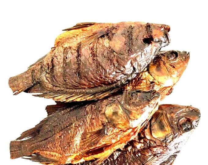 Sun-Dried Whole Bream Fish: Zambian River Delicacy ( 10 pieces per packet)