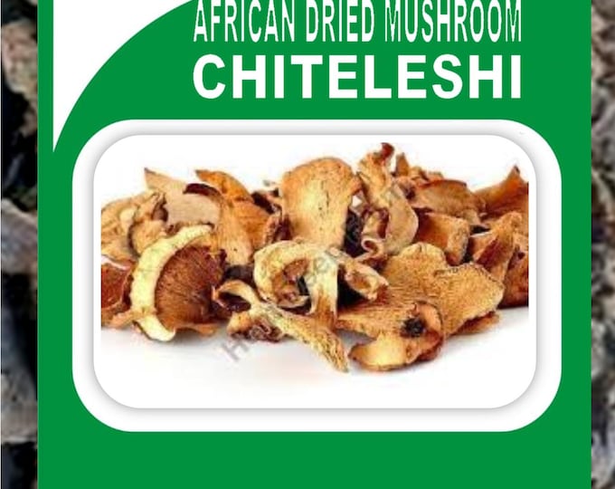 African Sun-Dried Natural Organic wild Mushroom from Zambia locally called  Chiteleshi - 1Kg per Packet