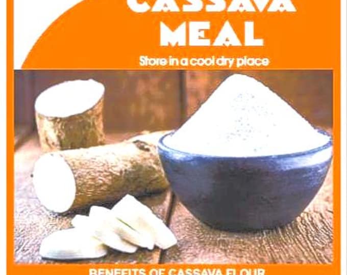 Dry African Organic Cassava Meal- made from natural dry casava tubes from Zambia - 2 Kg per Packet