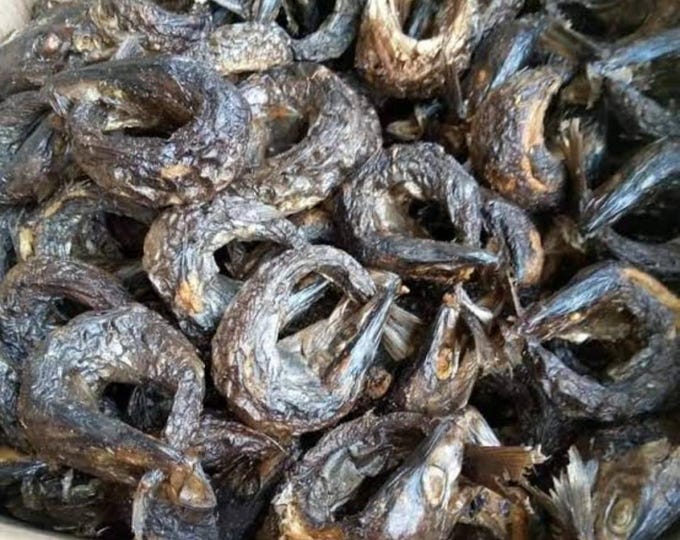Tasty Sun-Dried Whole Lake Tanganyika Perch Fish: Zambian Delicacy " Buka Buka Fish"  ( 12 pieces per packet) African dry fish