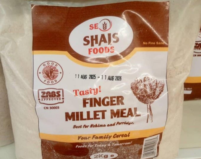 African Organic Finger Millet Meal  From Zambia 2kg