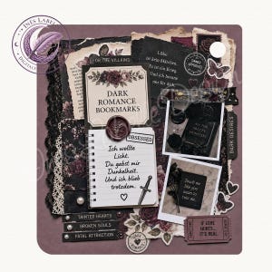 Kobo Libra Colour Inlay | "Dark Romance I" | Digitaler Download | Printable Insert for Clear Case