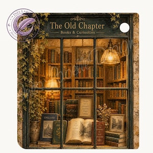 Kobo Libra Colour Inlay | "Buchladen" | Digitaler Download | Printable Insert for Clear Case