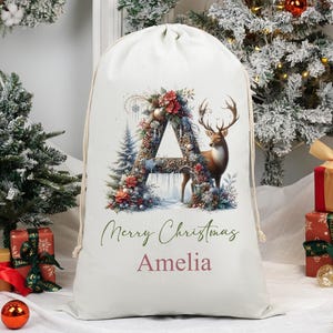Personalised Large Santa sack,Christmas sack for Adult and Kid,Christmas Sack 2025,Christmas Gift Sack,Sack Santa Christmas,Holiday Gift Bag image 12