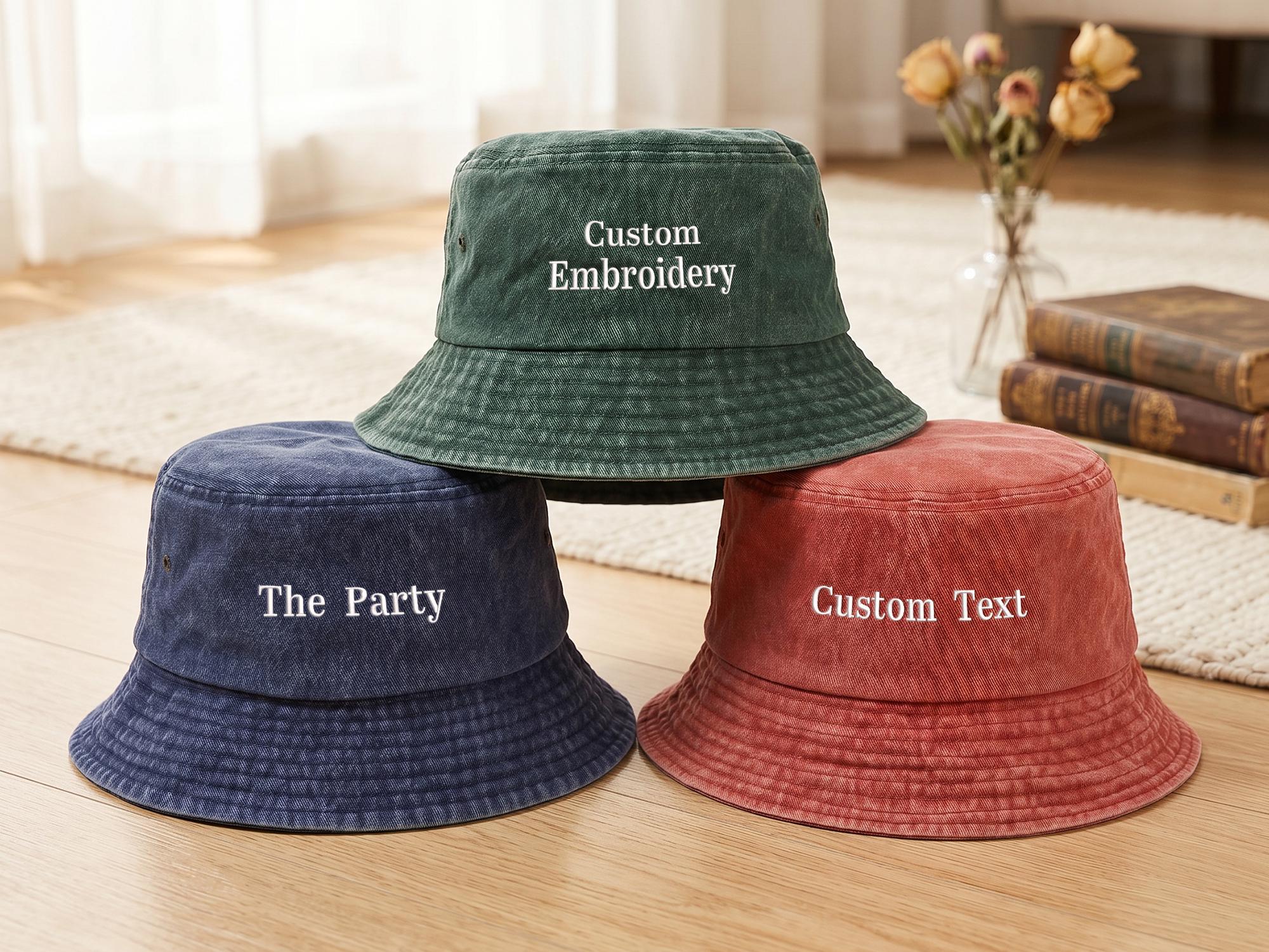 Mr and Mrs Embroidered Bucket Hat Set for Weddings Anniversaries Couples Embroidered Mr Mrs Hat, Couple Honeymoon Wedding Anniversary  main image 4
