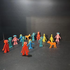 GUMBY フィギュア まとめ売り Gumby & Pokey Bendable フィギュア2点セット - メルカリ