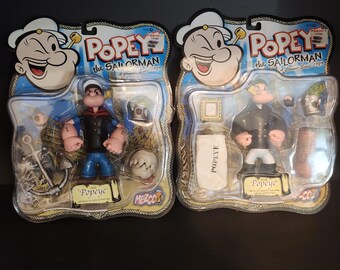 Figuras de acción vintage de Popeye